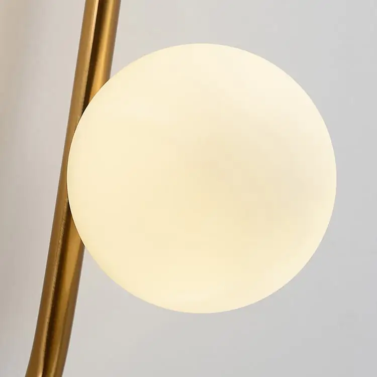 Gold Metal Acrylic Pipe LED Wall Lamp Compatible with Living Room - Image 3