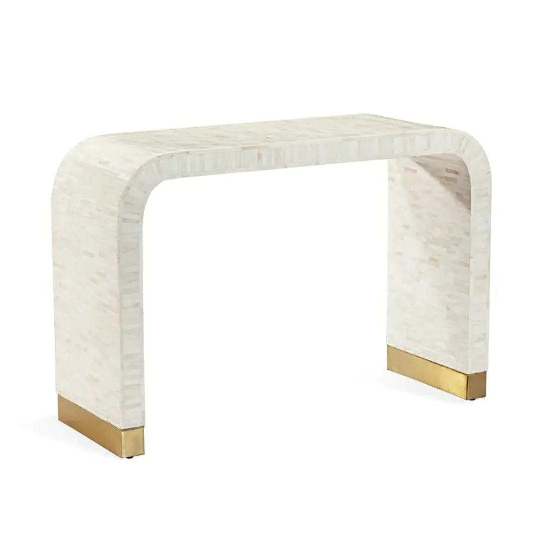 Oriental Style High Level Console Table Marble Mosaic Entry table - Image 4