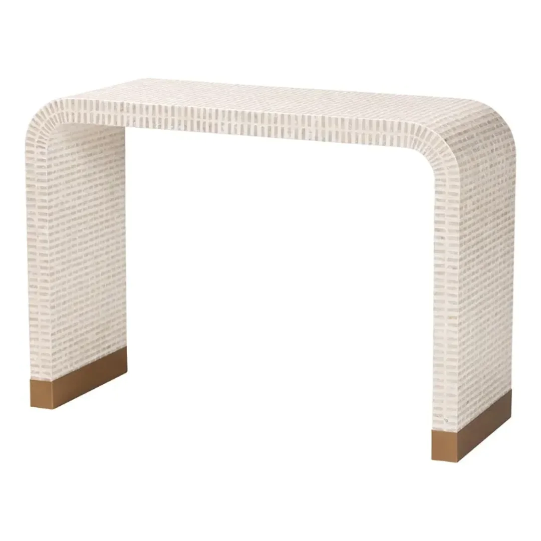 Oriental Style High Level Console Table Marble Mosaic Entry table - Image 6