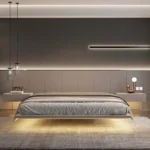 Luxury & Classy modern King bed room furniture bedroom set bed frame solid wooden - Image 2