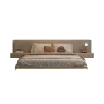 Luxury & Classy modern King bed room furniture bedroom set bed frame solid wooden - Image 4