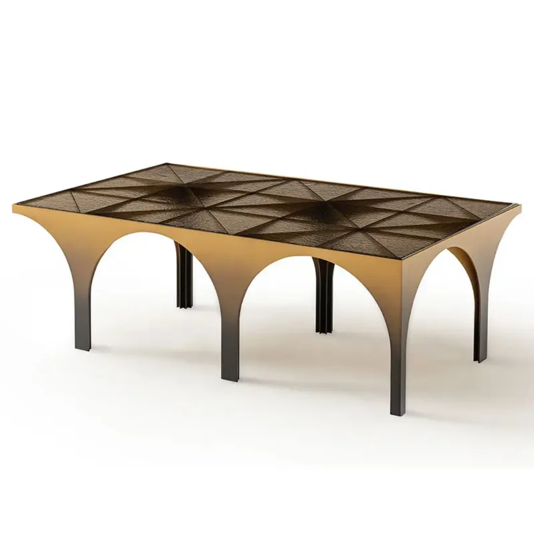 UrbanEdge Sculpt Steel Coffee Table - Image 3