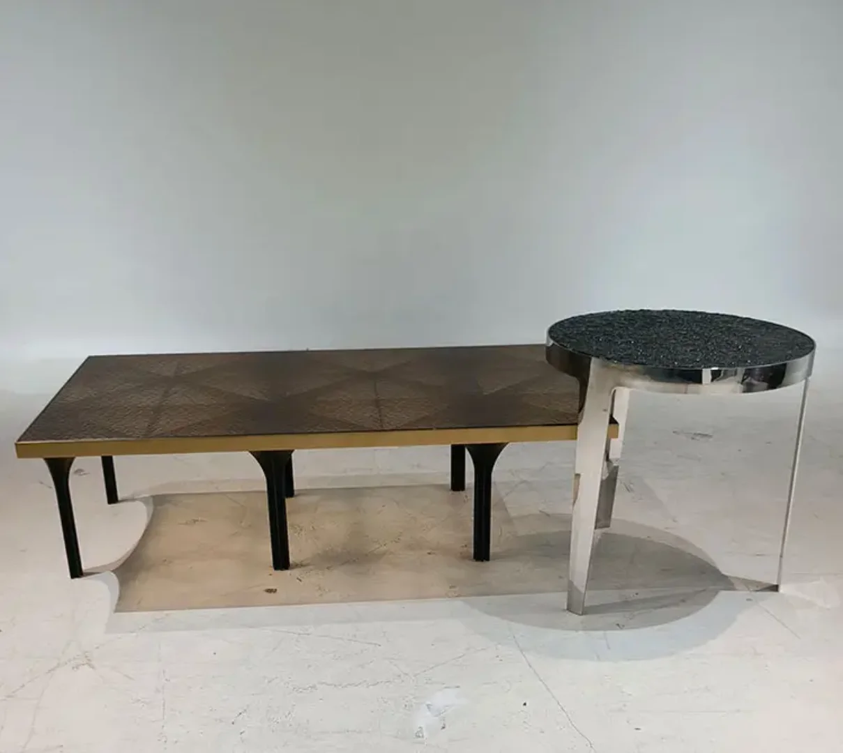 UrbanEdge Sculpt Steel Coffee Table - Image 5