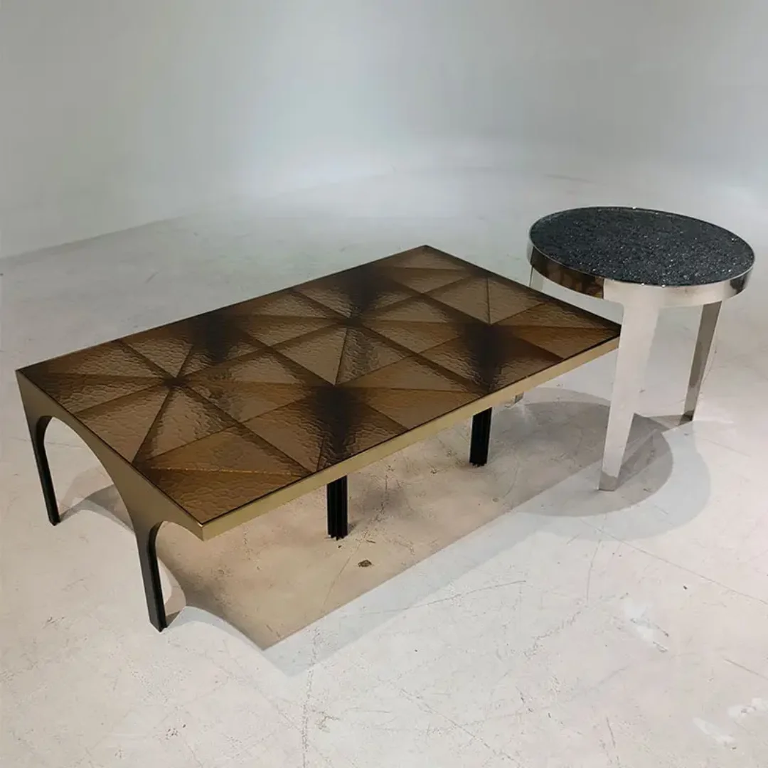 UrbanEdge Sculpt Steel Coffee Table - Image 6