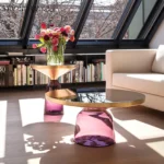 Sebastian Herkner Luxury design simple post-modern personality creative retro metal round corner tea table - Image 2