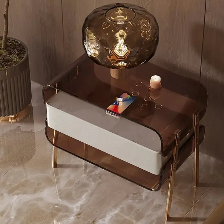 Twilight Night tables furniture small metal baroque side table - Image 5