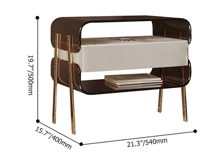 Twilight Night tables furniture small metal baroque side table - Image 12