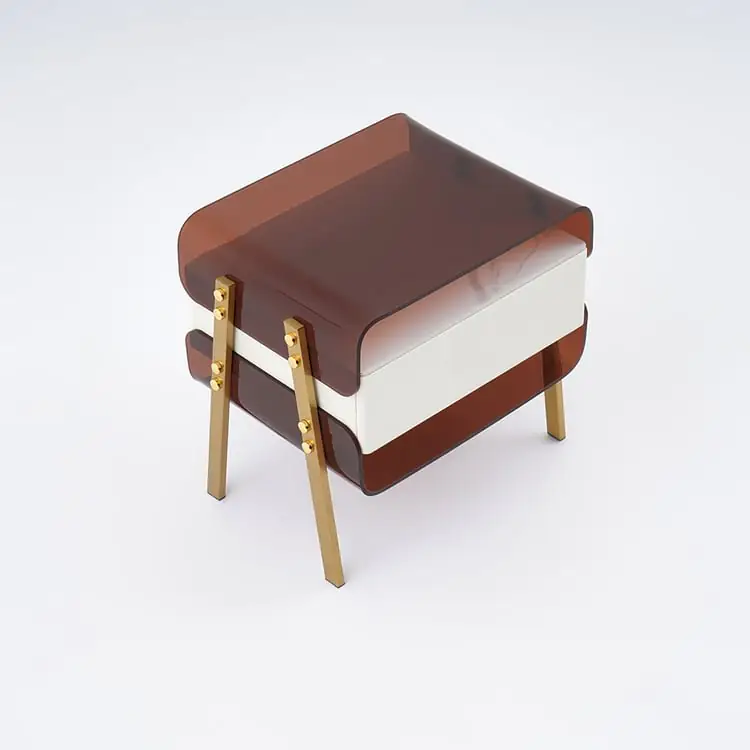 Twilight Night tables furniture small metal baroque side table - Image 13