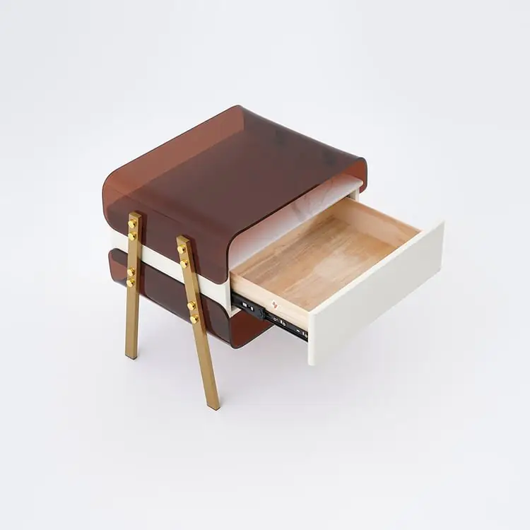 Twilight Night tables furniture small metal baroque side table - Image 14