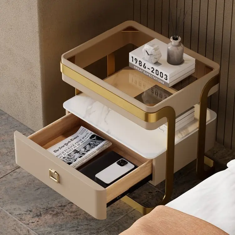Rathfarnham Contemporary Bed Side Table Pair - Stylish & Functional - Image 9