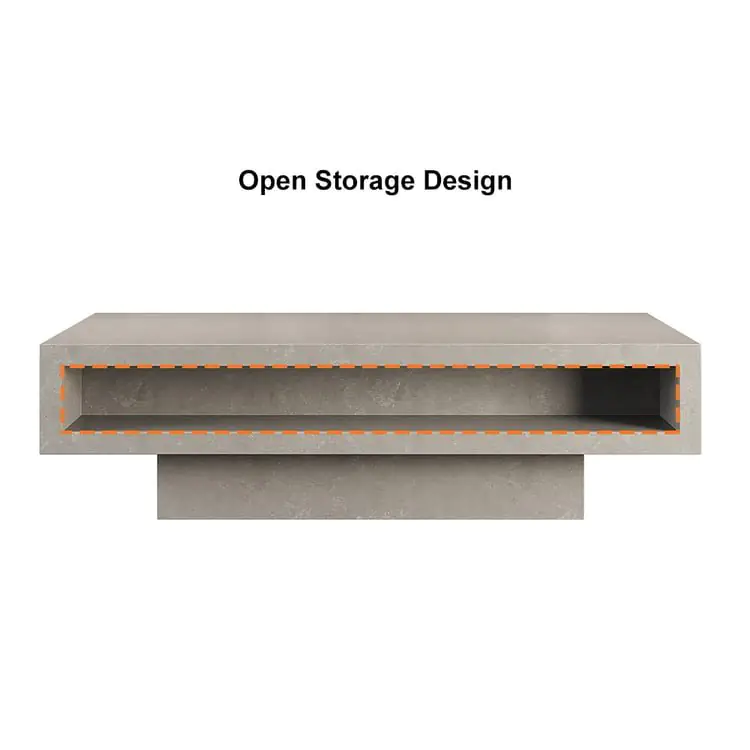 Comet Modern Industrial Design Coffee Table - Image 8