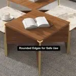 Crosby Premium Walnut & Stone Low Coffee Table – Modern Elegance for Sophisticated Living - Image 9