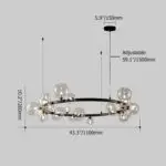 Sora Crystal Ceiling Mount Lamp - Image 14
