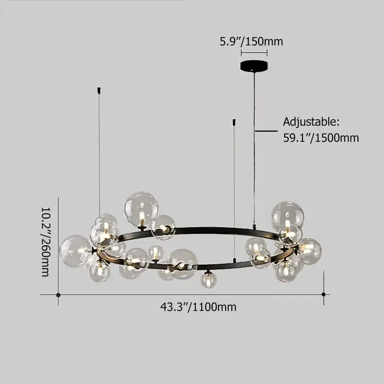 Sora Crystal Ceiling Mount Lamp - Image 14
