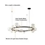 Sora Crystal Ceiling Mount Lamp - Image 15