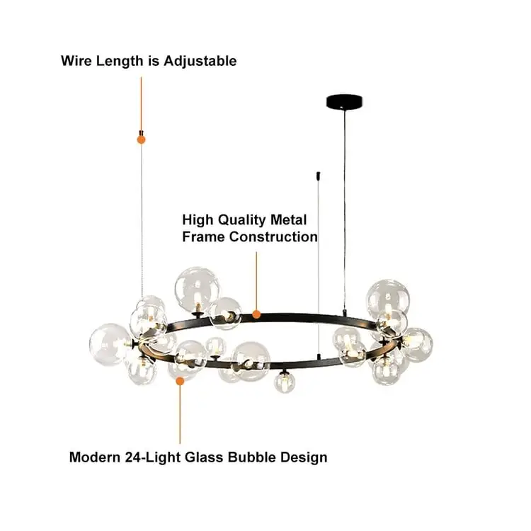 Sora Crystal Ceiling Mount Lamp - Image 15