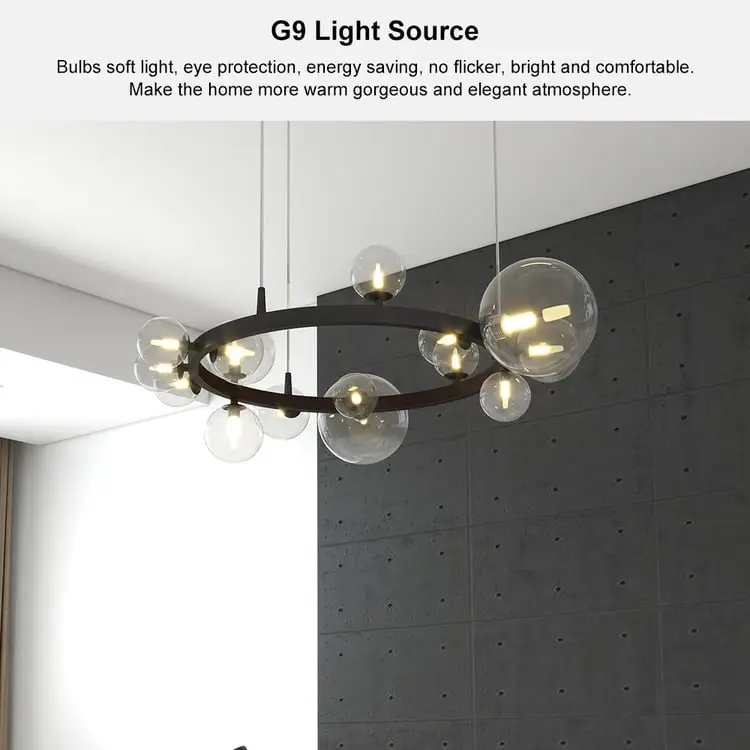 Sora Crystal Ceiling Mount Lamp - Image 7