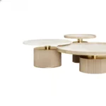 Gracias Modern French Round Coffee Table Set – Minimalist Luxury in Three Sizes - Image 3