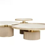 Gracias Modern French Round Coffee Table Set – Minimalist Luxury in Three Sizes - Image 6