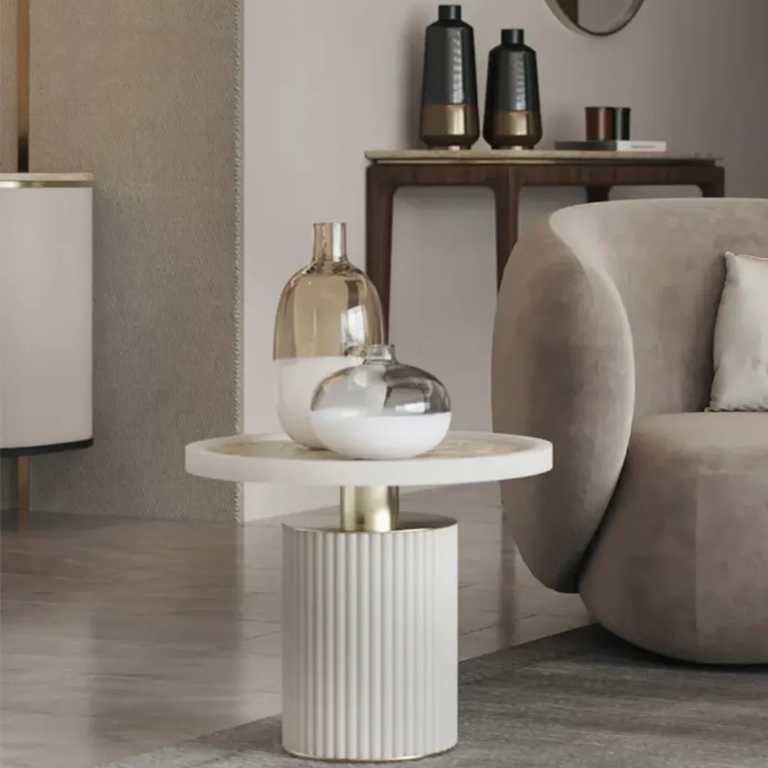 Gracias Modern French Round Coffee Table Set – Minimalist Luxury in Three Sizes - Image 2