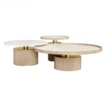 Gracias Modern French Round Coffee Table Set – Minimalist Luxury in Three Sizes - Image 5