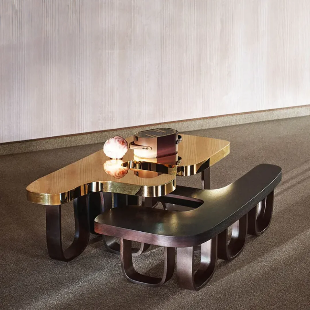 Crosby Post-Modern Leisure Luxury Coffee Table - Image 7