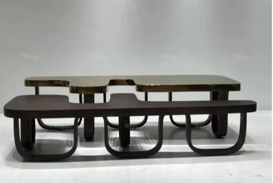 Crosby Post-Modern Leisure Luxury Coffee Table - Image 5