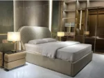 Reflex Modern Italian Design Luxury Bed King Size Modern Leather Bed - Image 2