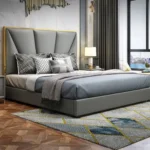 Carnegie Modern Italian Design Luxury Leather Bed King Size - Image 6