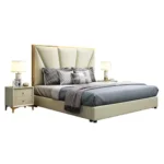 Carnegie Modern Italian Design Luxury Leather Bed King Size - Image 4