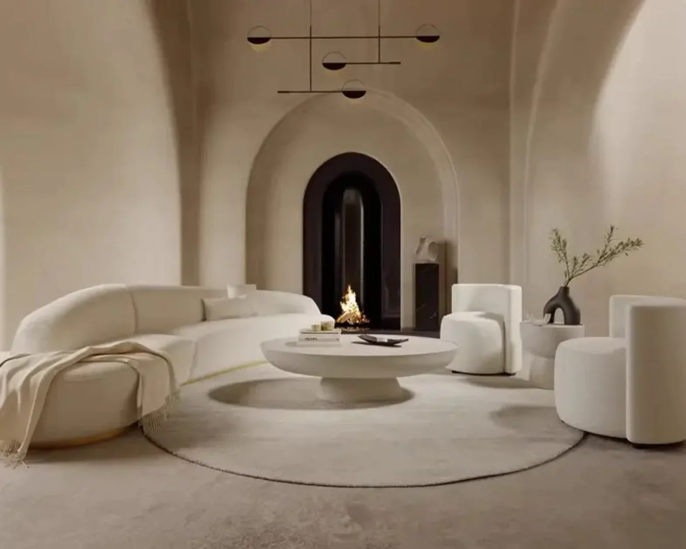 Boyd Modern Round Marble Coffee Table - Image 2