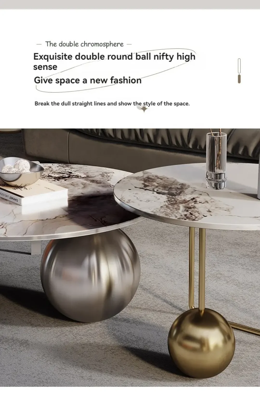 Vogue Modern Design Glam Coffee Table - Image 15