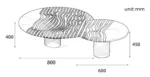 Alex Modern Design Round shape marble top luxury Coffee Table - Image 8