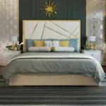 Cuyler Modern Italian Design Leather King Size Bed - Image 2
