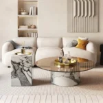 Epps Contemporary Round & Marble Coffee Table Set – Functional Elegance for Modern Living Spaces - Image 5