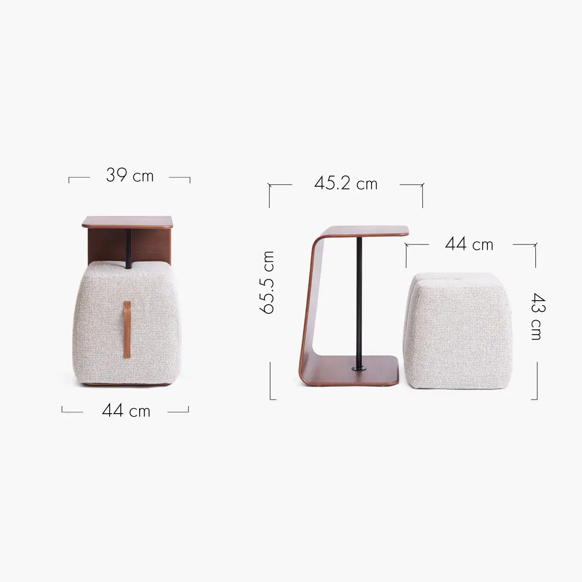 Pouffee End Table (Pair) - Image 12