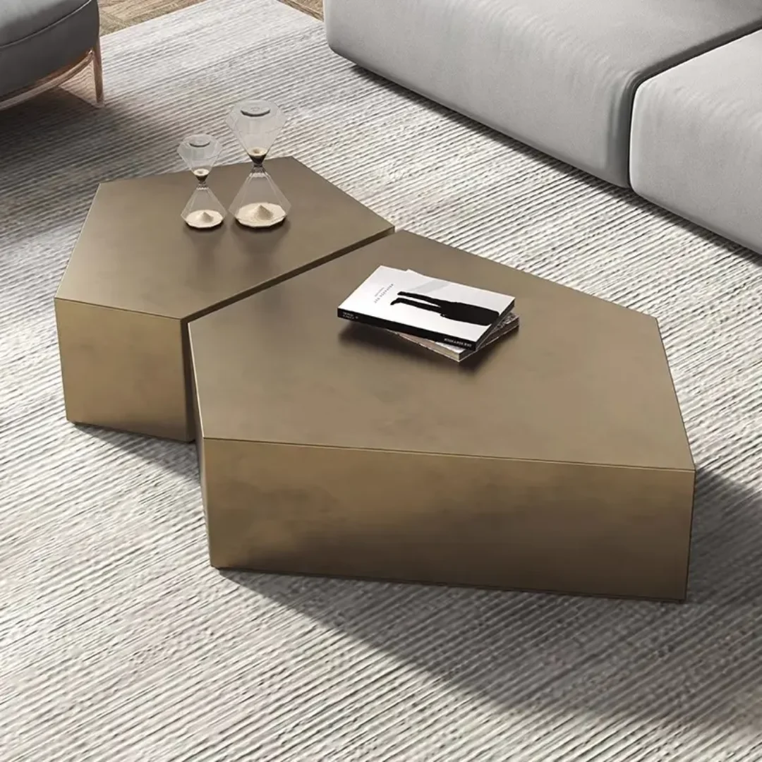 Evara veneer top Contemporary Coffee Table - Image 2