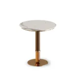 Sheldon Wooden Top Coffee Table | Cafe table - Image 3