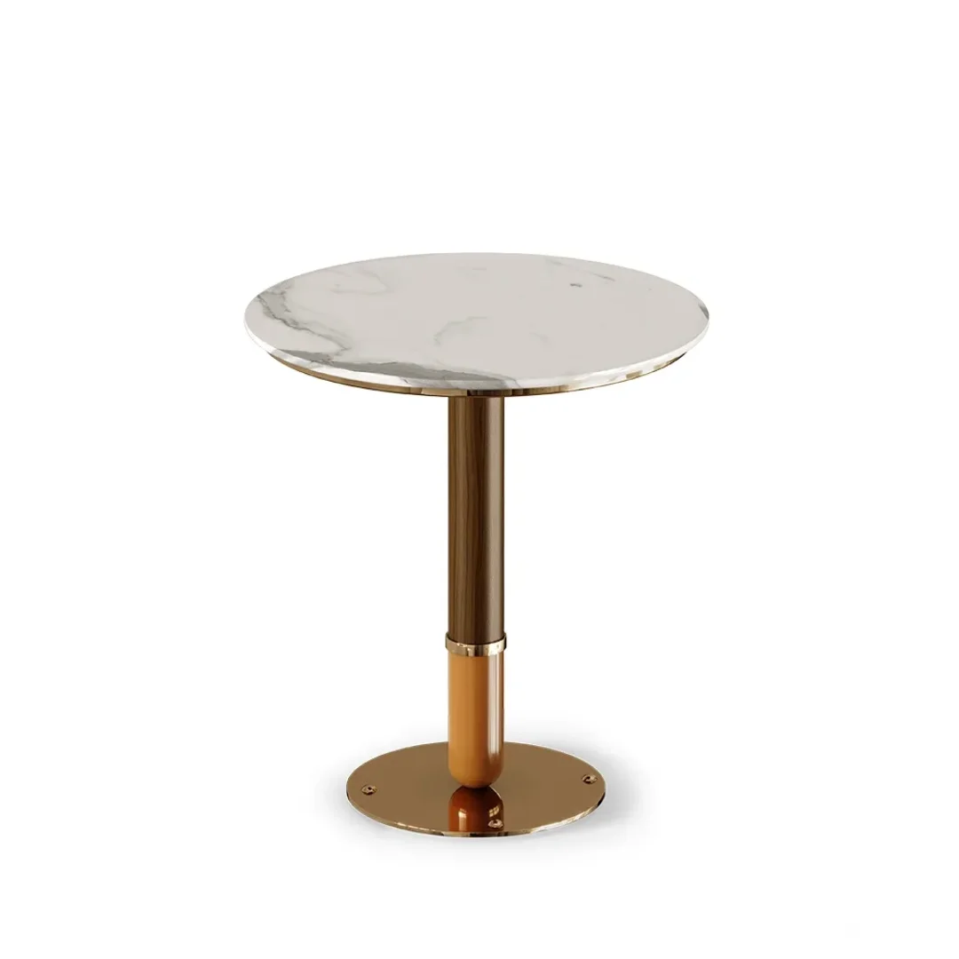 Sheldon Wooden Top Coffee Table | Cafe table - Image 3