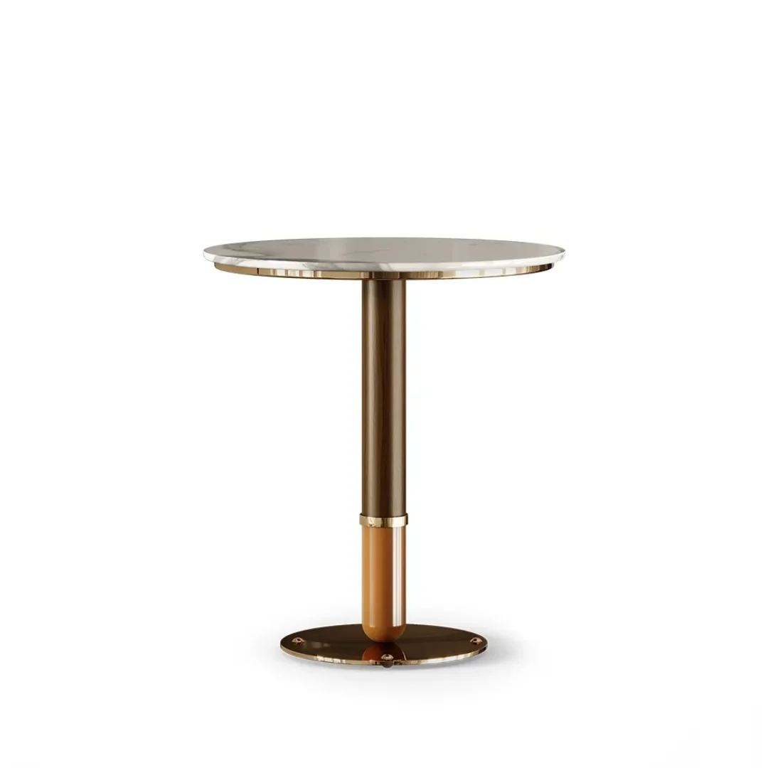 Sheldon Wooden Top Coffee Table | Cafe table - Image 4