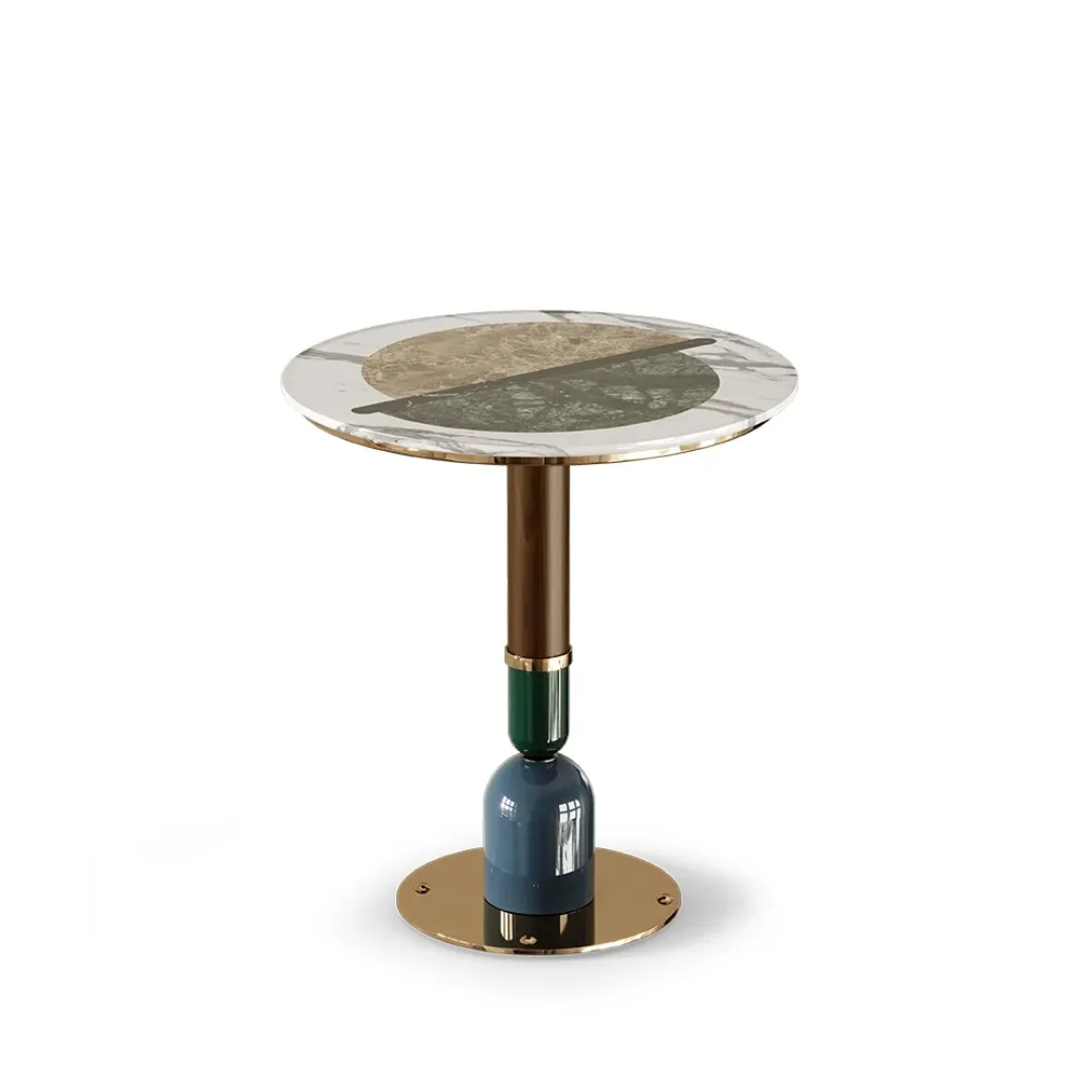Sheldon Wooden Top Coffee Table | Cafe table - Image 5