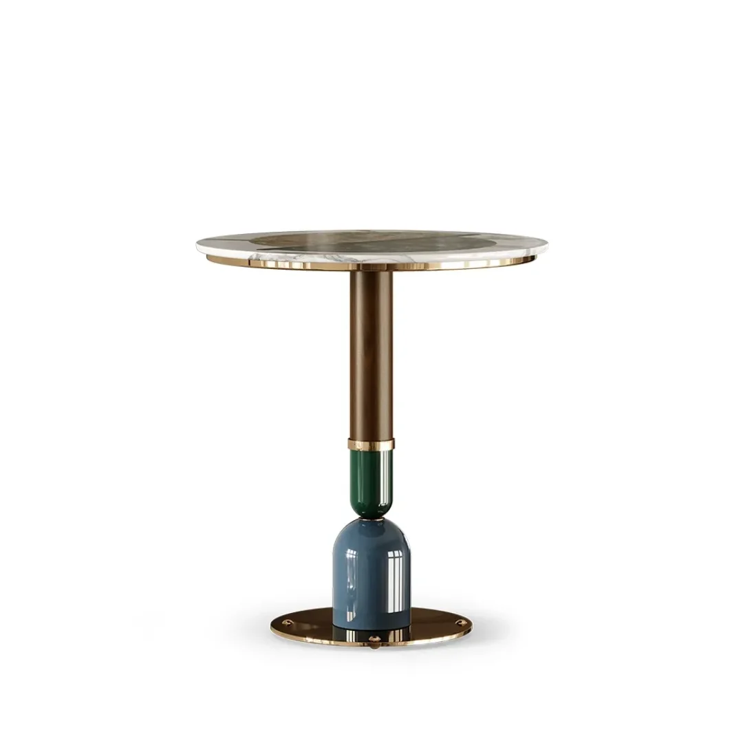 Sheldon Wooden Top Coffee Table | Cafe table - Image 2