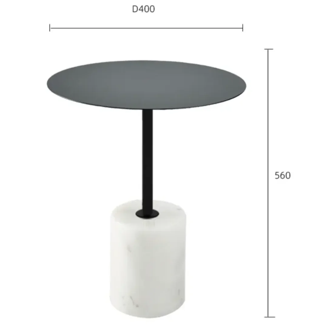 Tuffton Modern Round Metal Side Table - Image 8