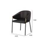 Neptune LuxeSheen Western Restaurant Dining Chair - Image 7