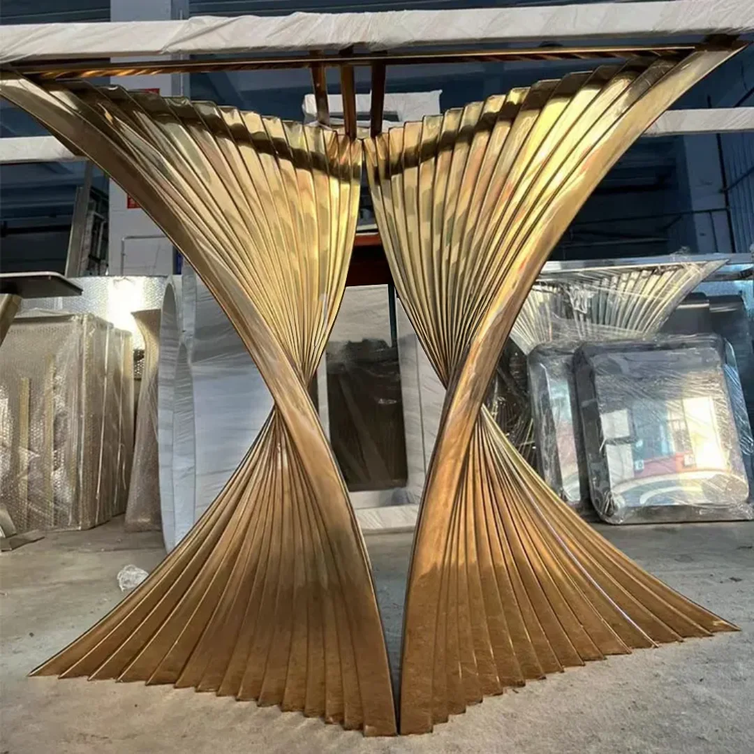 Black Marble and Gold Butterfly Console Table with French Designer Look! - Image 6