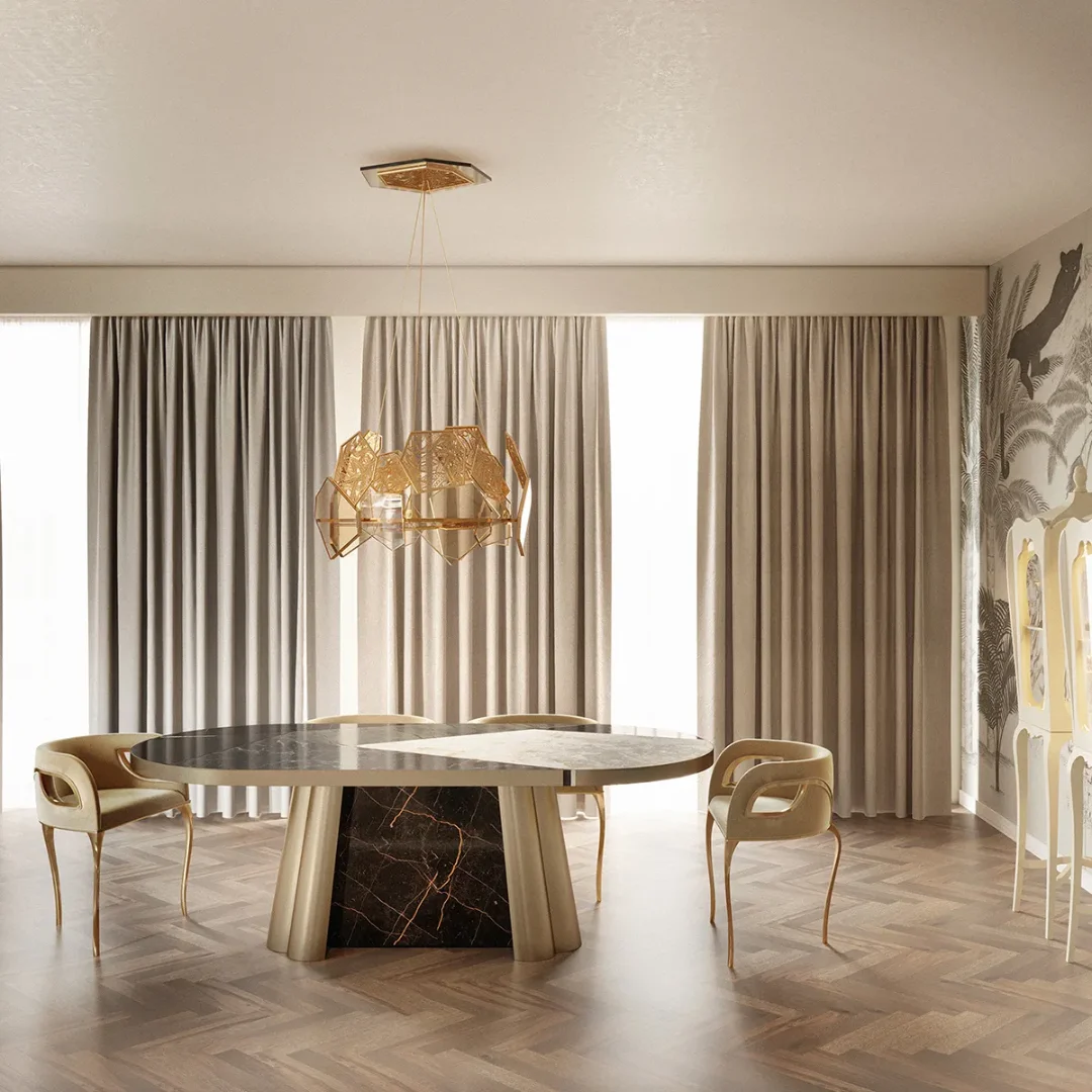 Modern luxury gold brass 3 legs dining chair velvet accent chair armchair - Image 9