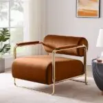 Zolato Contemporary Velvet Fabric Leisure Chair - Stylish & Durable - Image 2
