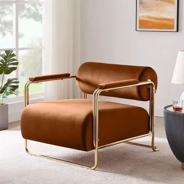 Zolato Contemporary Velvet Fabric Leisure Chair - Stylish & Durable - Image 2