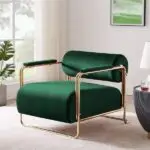 Zolato Contemporary Velvet Fabric Leisure Chair - Stylish & Durable - Image 6