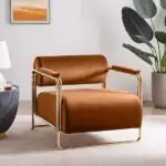 Zolato Contemporary Velvet Fabric Leisure Chair - Stylish & Durable